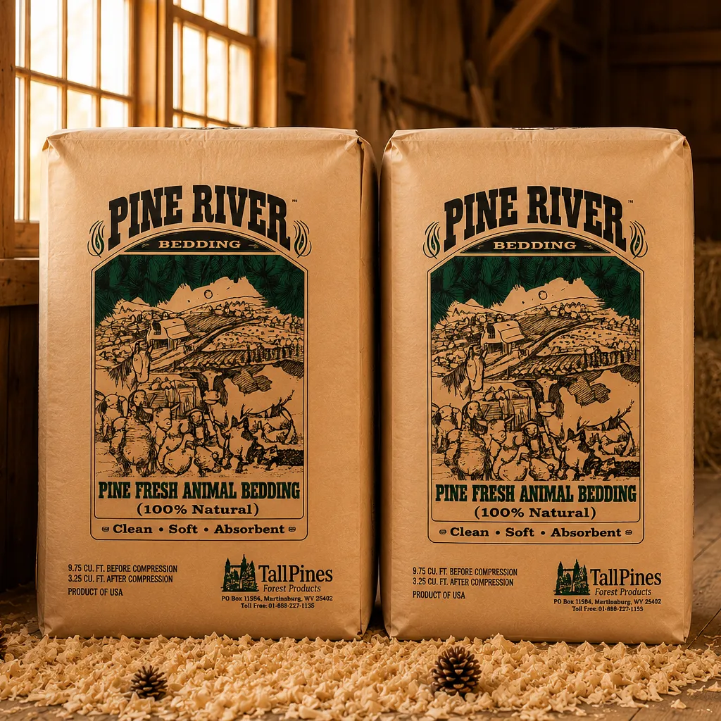 pine fresh bags in stall Pine River Pine shavings in a barn